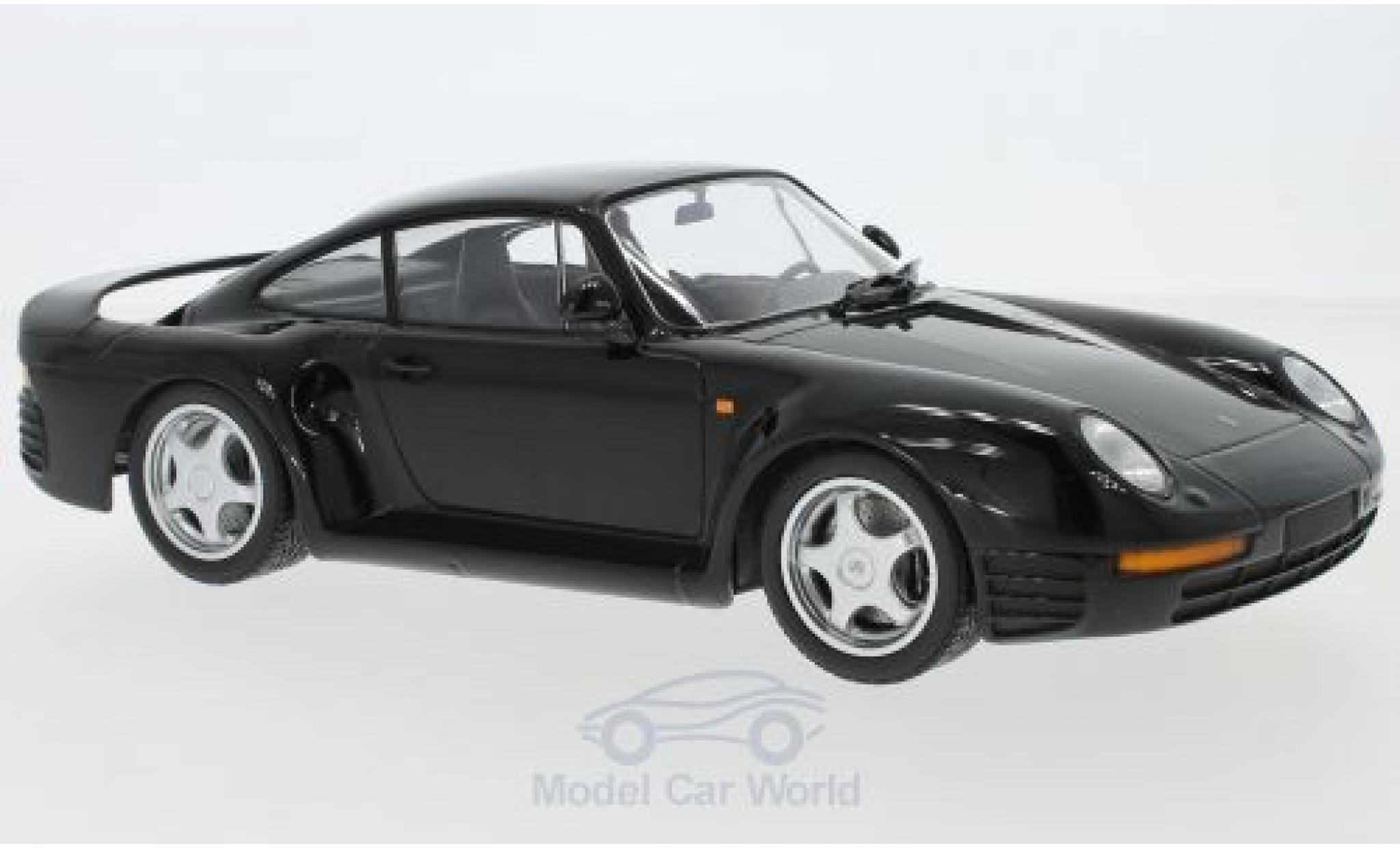Porsche 959 1987 1/18 Minichamps black 1987 diecast model cars