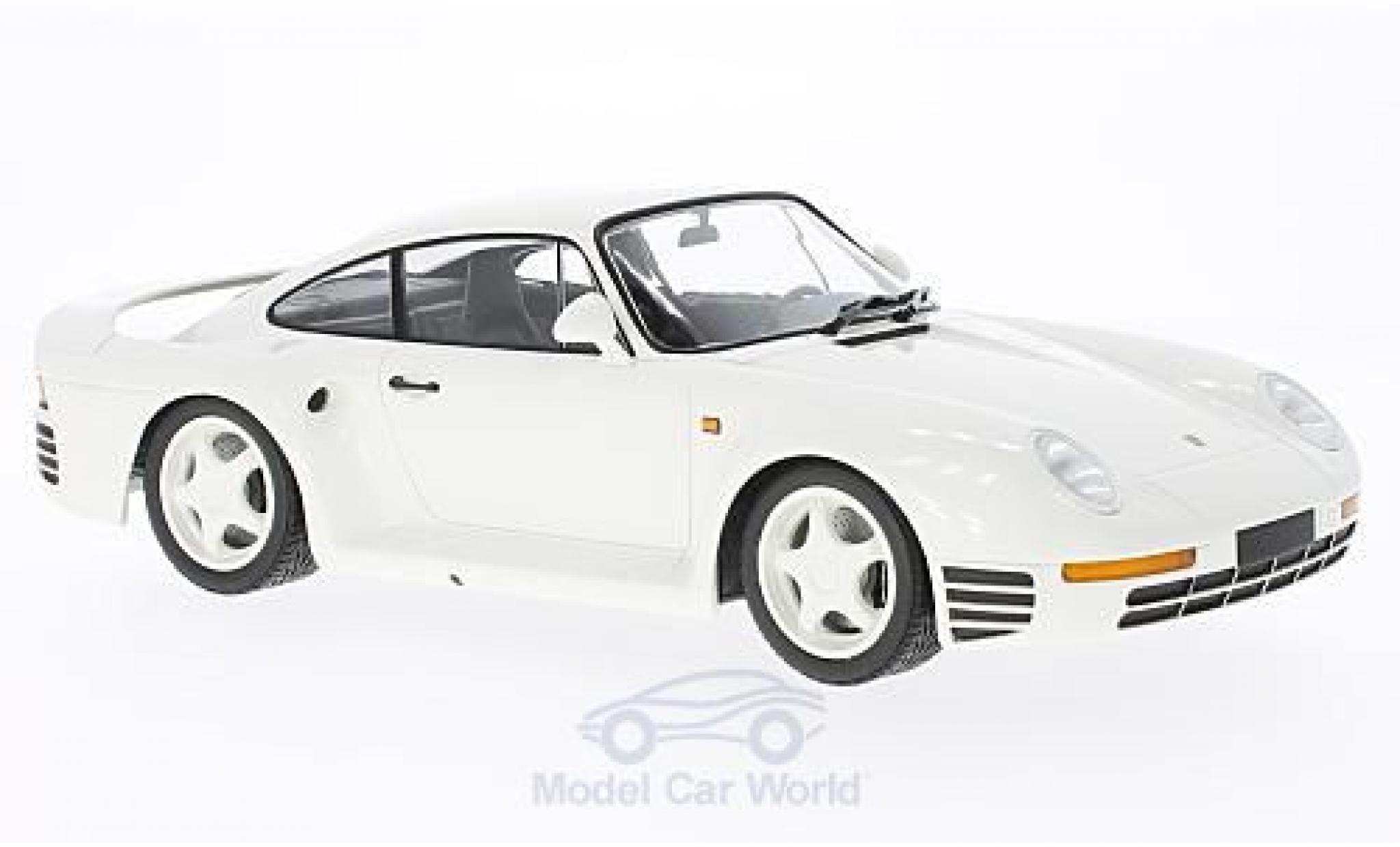 Porsche 959 1987 1/18 Minichamps white 1987 diecast model cars