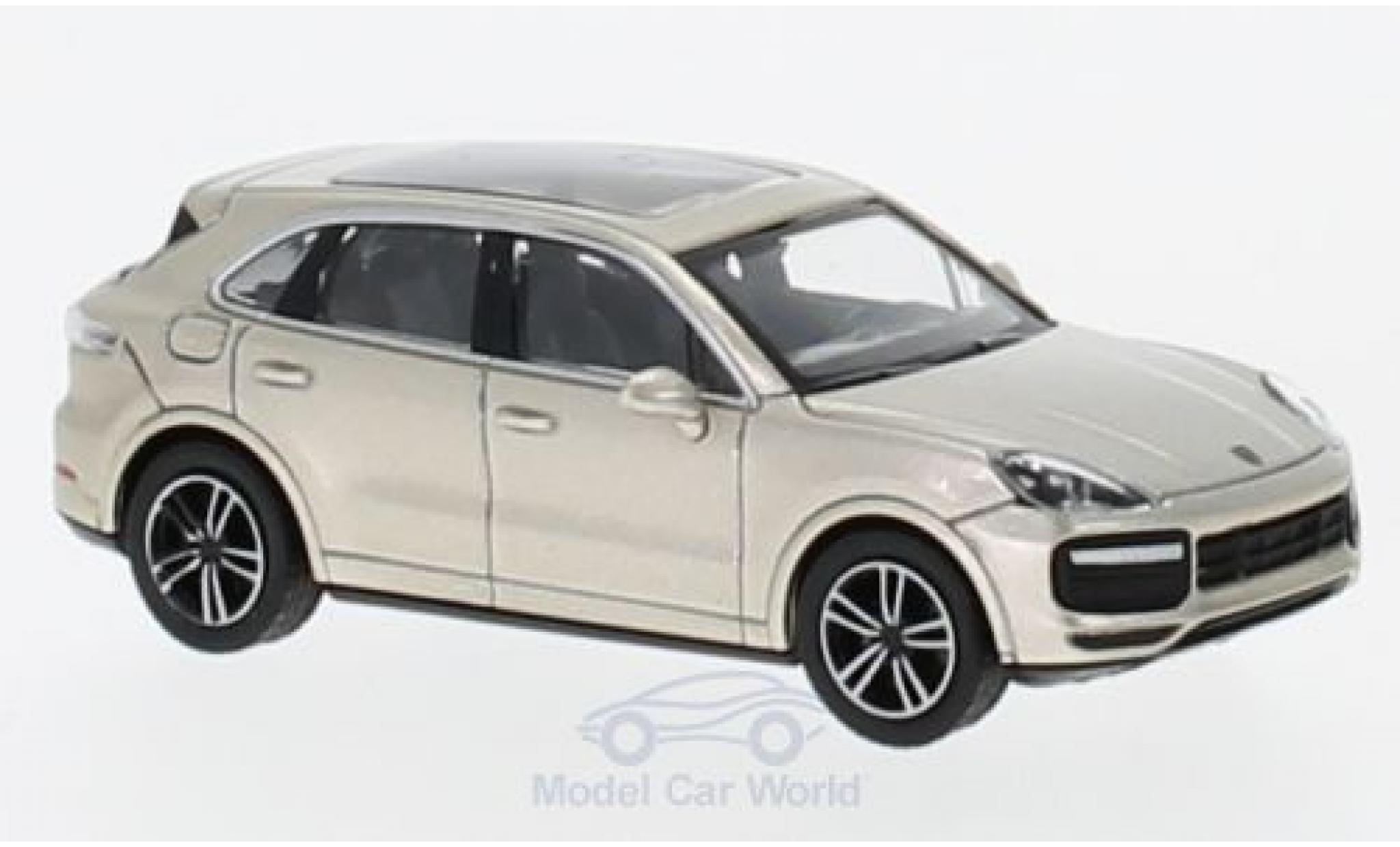 Porsche Cayenne Turbo 1/87 Minichamps Turbo metallic beige 2017 diecast model cars
