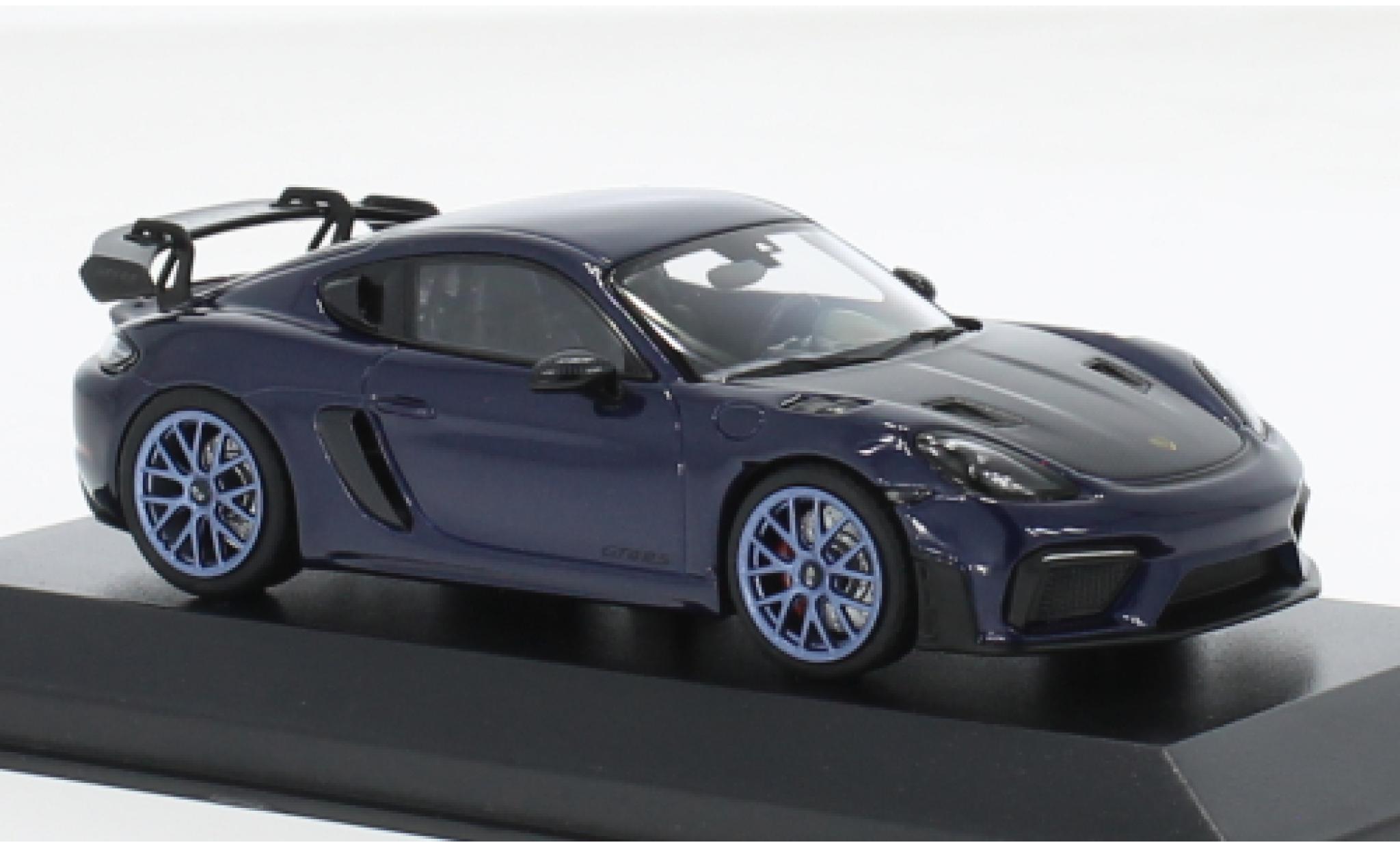 Porsche Cayman GT4 1/43 Minichamps RS metallise blue 2021 1:43 diecast model cars