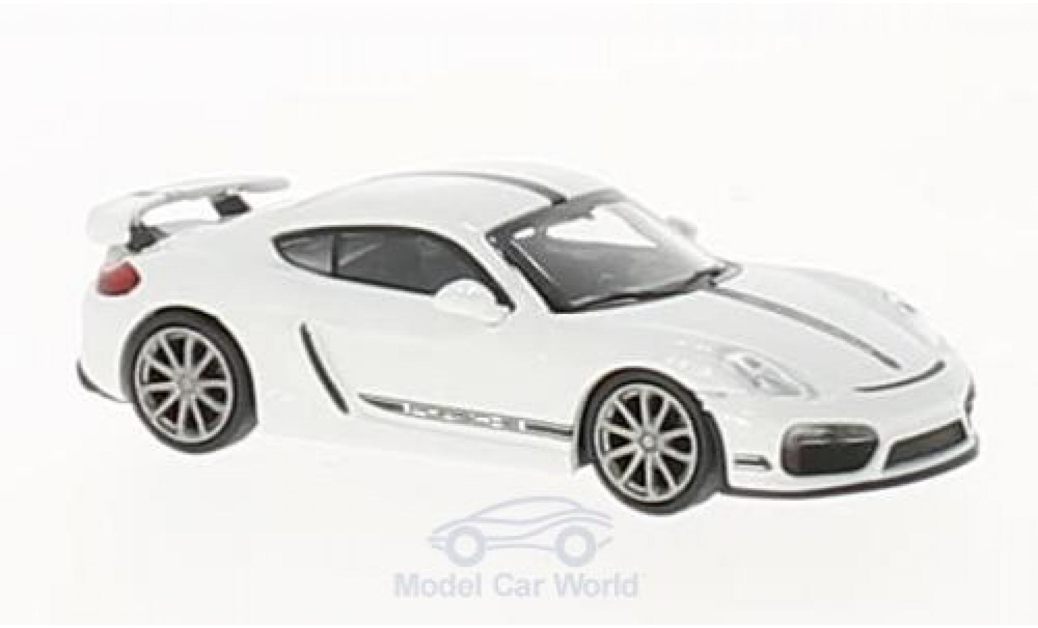 Porsche Cayman GT4 1/87 Minichamps GT4 white 2016 diecast model cars