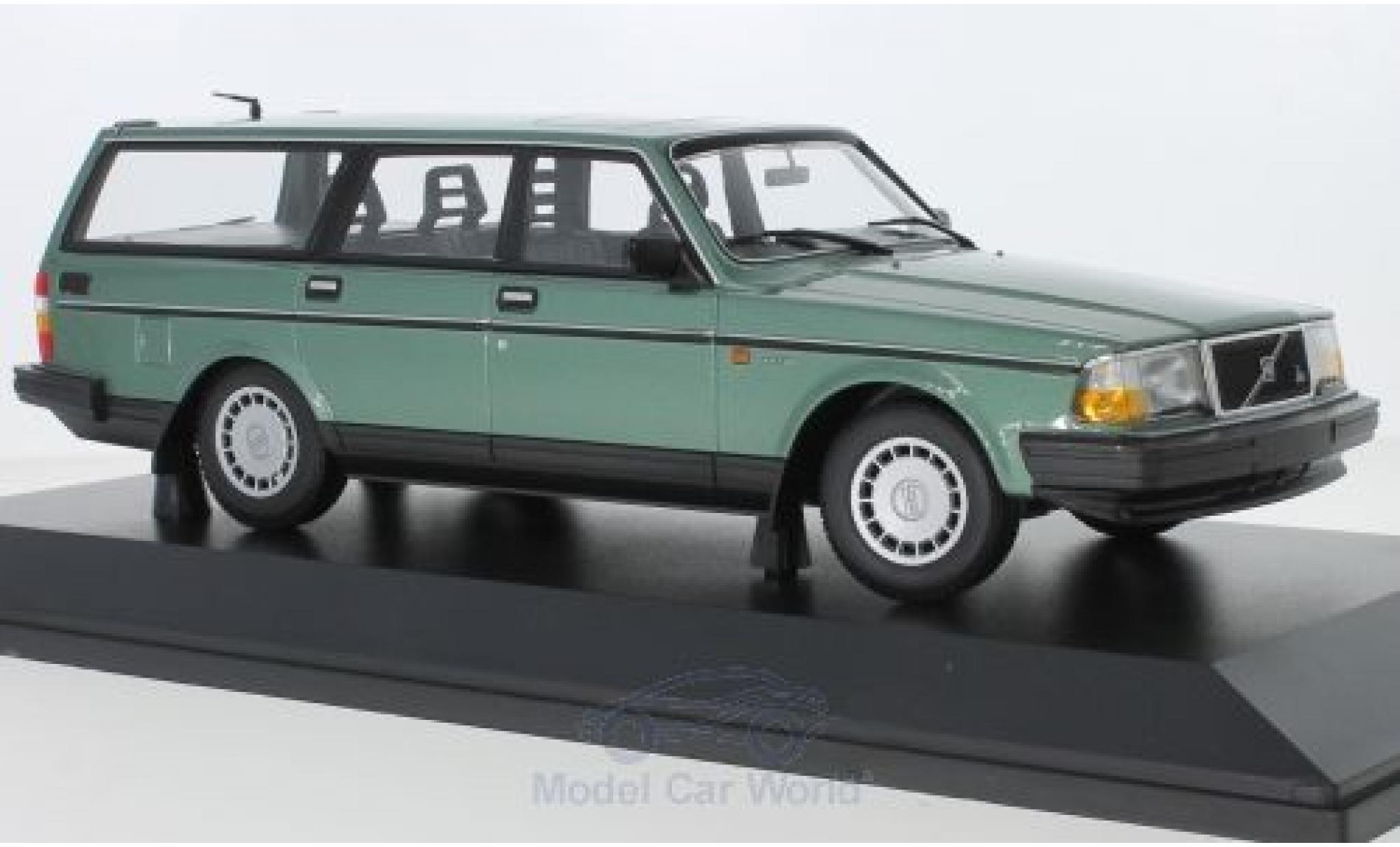Volvo 240 1/18 Minichamps GL Estate metallic green 1986 diecast model cars