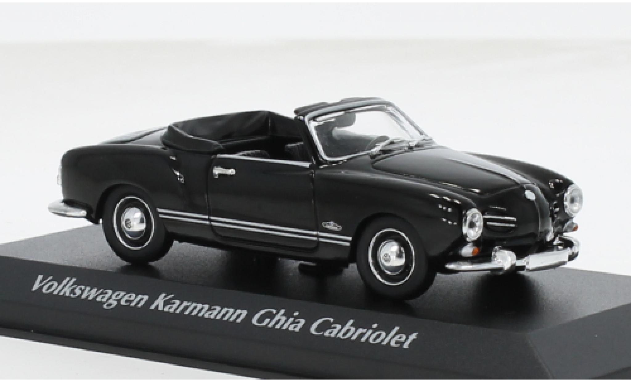Volkswagen Karmann 1/43 Minichamps Ghia Convertible black 1955 1:43 diecast model cars