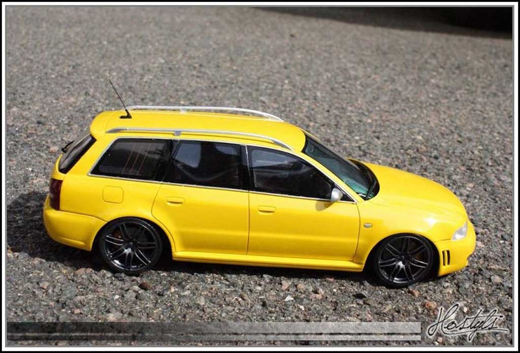 Audi RS4 avant B5 - Jantes 4 B7 anthracite 1/18 Ottomobile