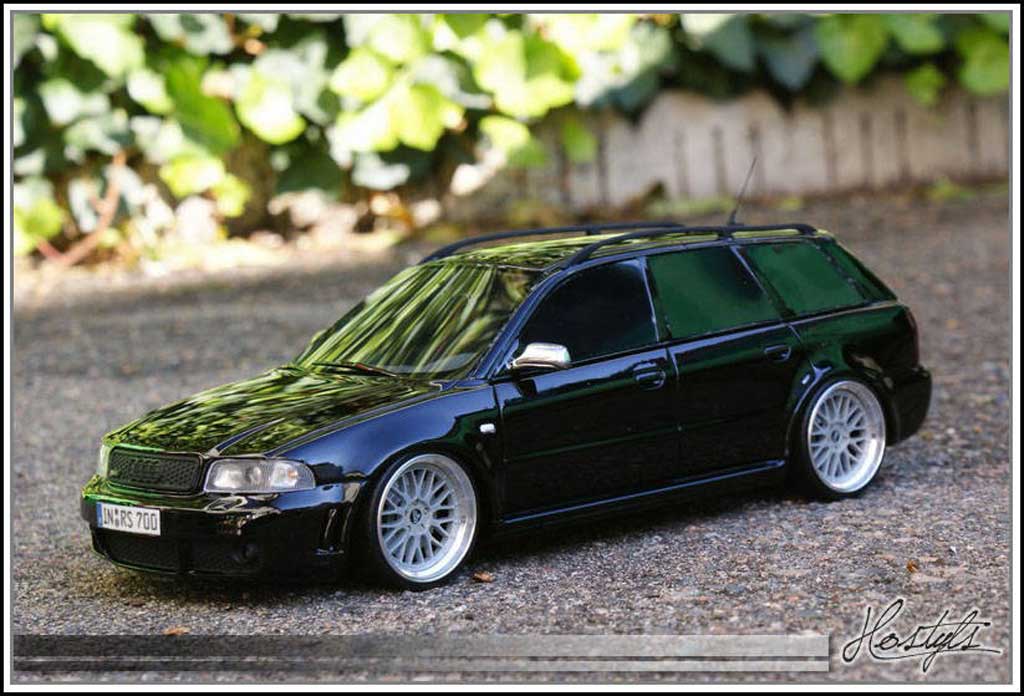 Audi RS4 1/18 Ottomobile B5 Black Edition By MRC diecast model cars