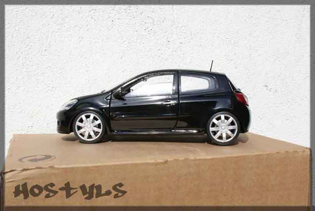Renault Clio 3 RS black preparee tuning 1/18 Solido