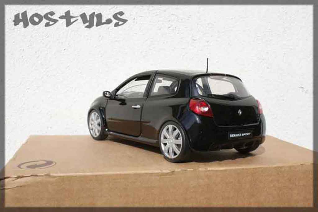 Renault Clio 3 RS black preparee tuning 1/18 Solido