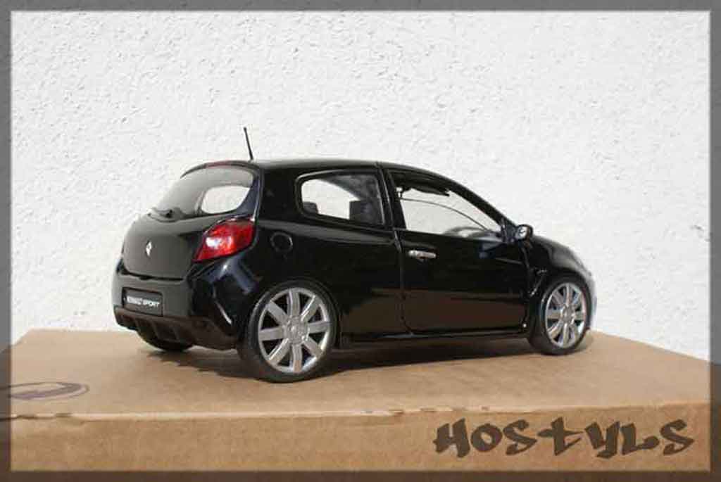 Renault Clio 3 RS black preparee tuning 1/18 Solido