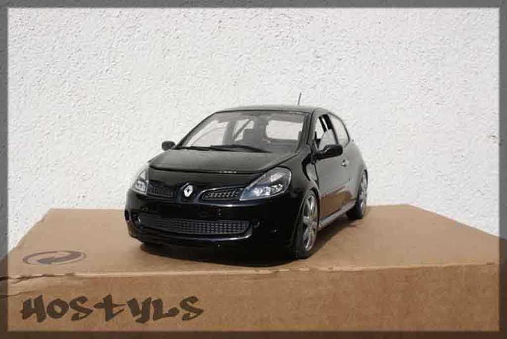 Renault Clio 3 RS black preparee tuning 1/18 Solido