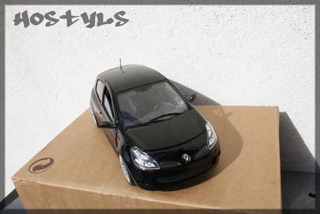 Renault Clio 3 RS black preparee tuning 1/18 Solido