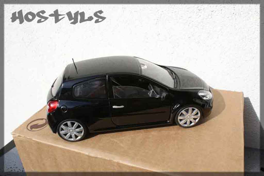 Renault Clio 3 RS black preparee tuning 1/18 Solido