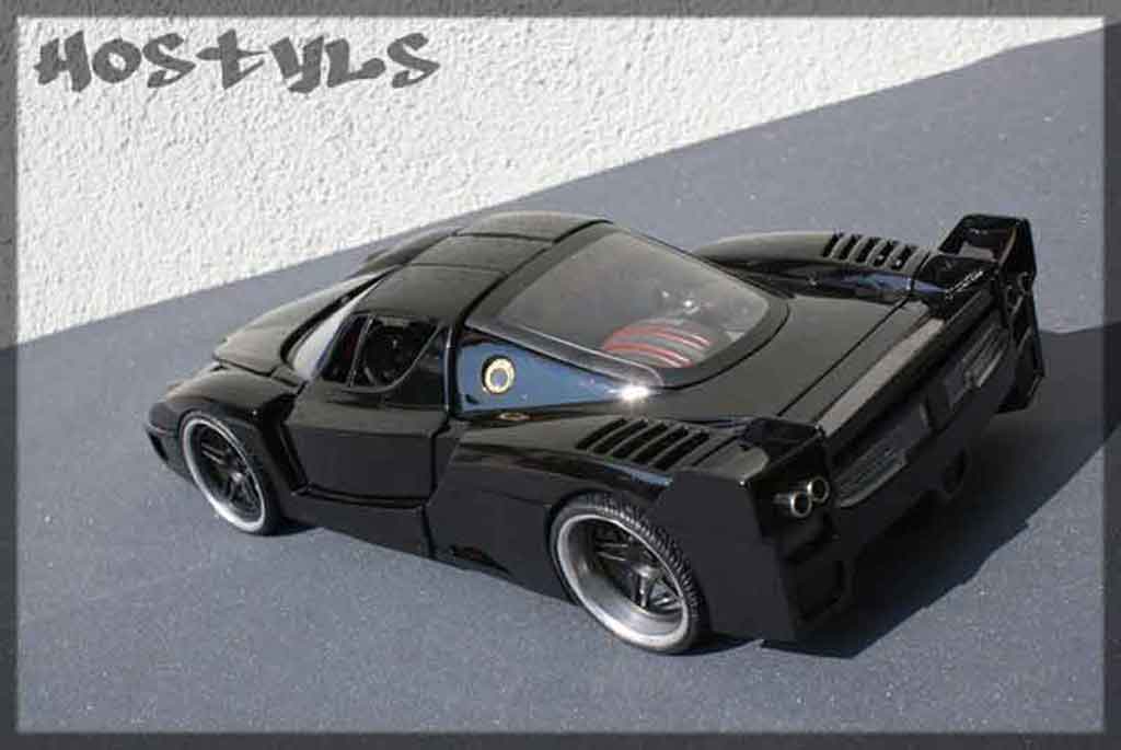 Ferrari Enzo FXX 1/18 Hot Wheels FXX street racing black diecast model cars