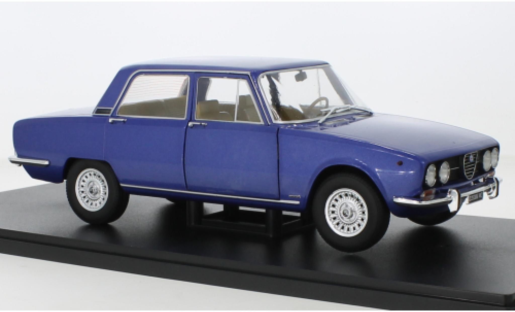 Alfa Romeo 2000 1/18 Mitica Berlina metallise blue 1971 diecast model cars