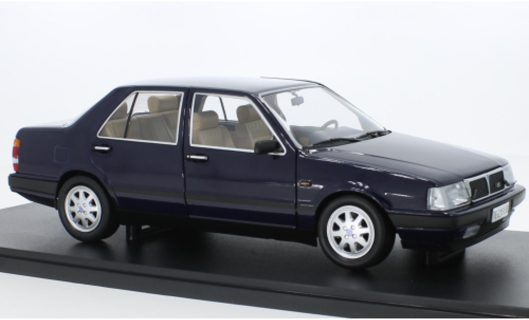 Lancia Thema 1/18 Mitica 6V 1S blue fonc&eacute; 1984 diecast model cars