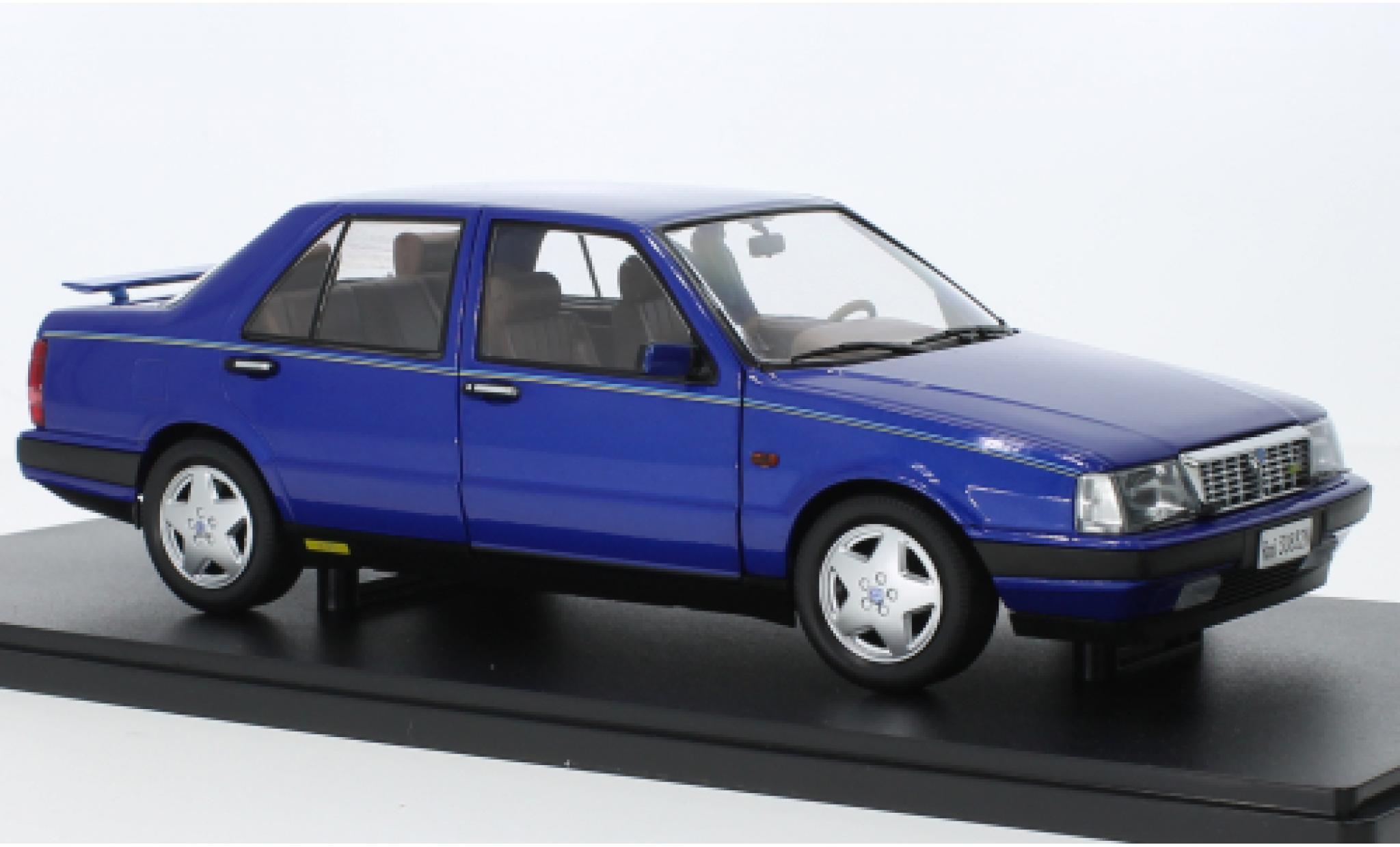 Lancia Thema 1/18 Mitica 8.32 Ferrari 1S metallise blue 1986 diecast model cars