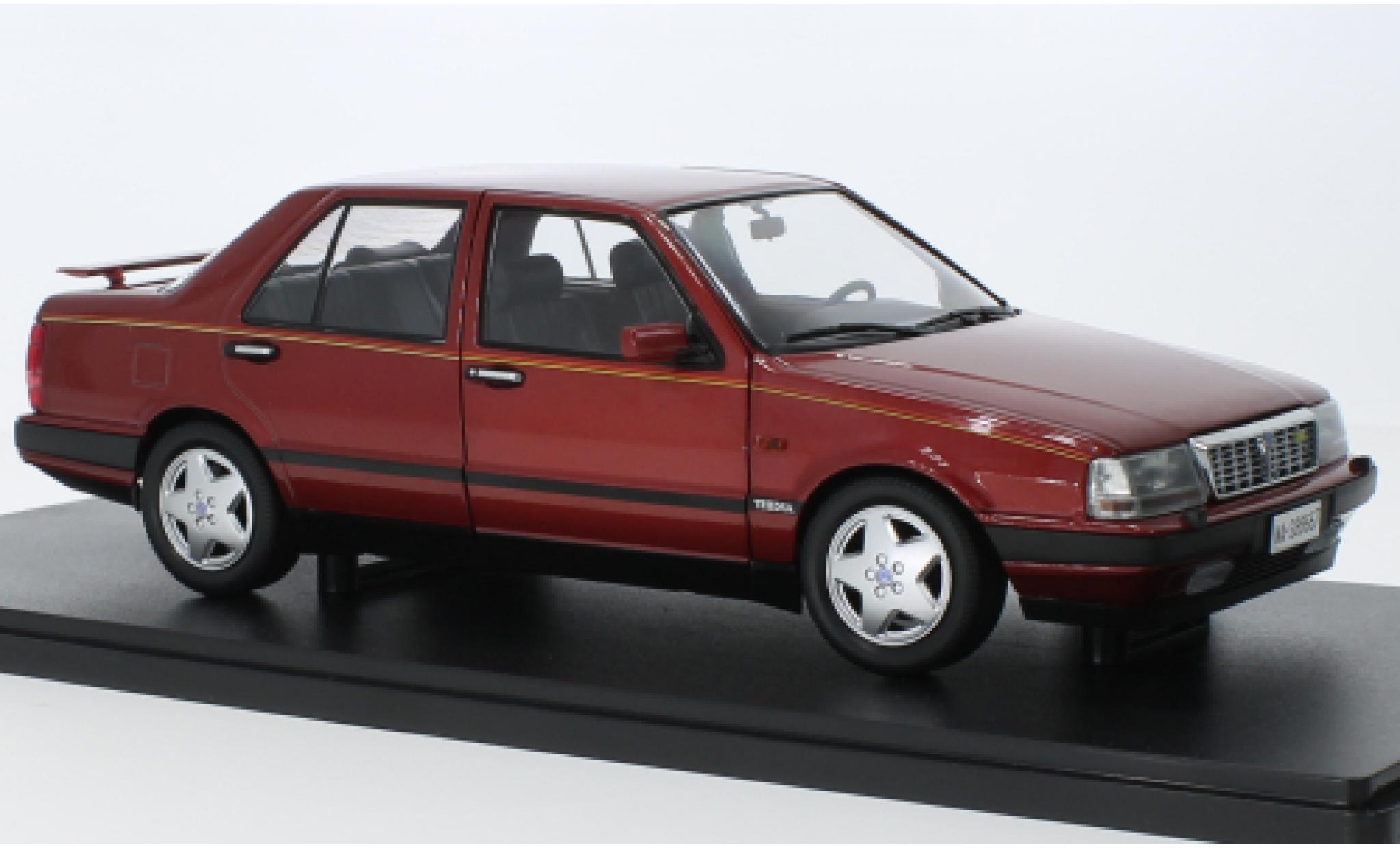 Lancia Thema 1/18 Mitica 8.32 Ferrari 2S metallise red 1988 diecast model cars