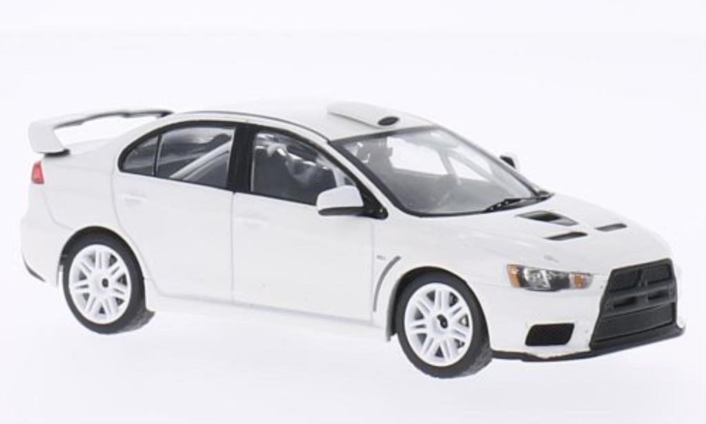 Mitsubishi Lancer 1/43 IXO Evo X 2011 Rally Spec white 2011 diecast model cars