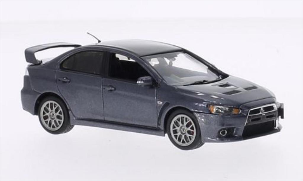 Mitsubishi Lancer 1/43 Vitesse Evo X Final Edition metallic grey RHD diecast model cars