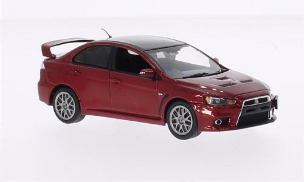 Mitsubishi Lancer 1/43 Vitesse Evo X Final Edition metallic red/black RHD diecast model cars
