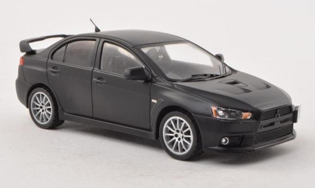 Mitsubishi Lancer 1/43 IXO Evo X matt-black Nurburgring Test 2007 diecast model cars