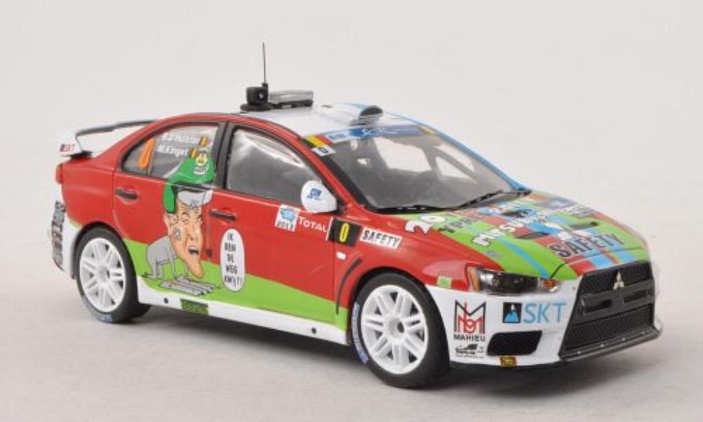Mitsubishi Lancer 1/43 IXO Evo X No.0 Rally Ypern 2013 diecast model cars