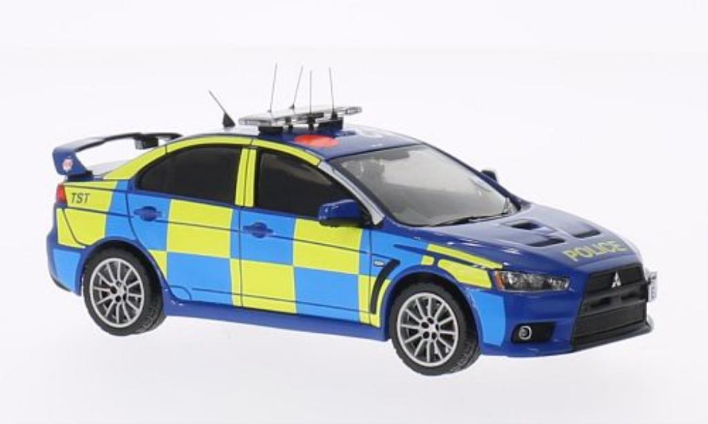 Mitsubishi Lancer 1/43 IXO EVO X UK Police blue 2008 diecast model cars