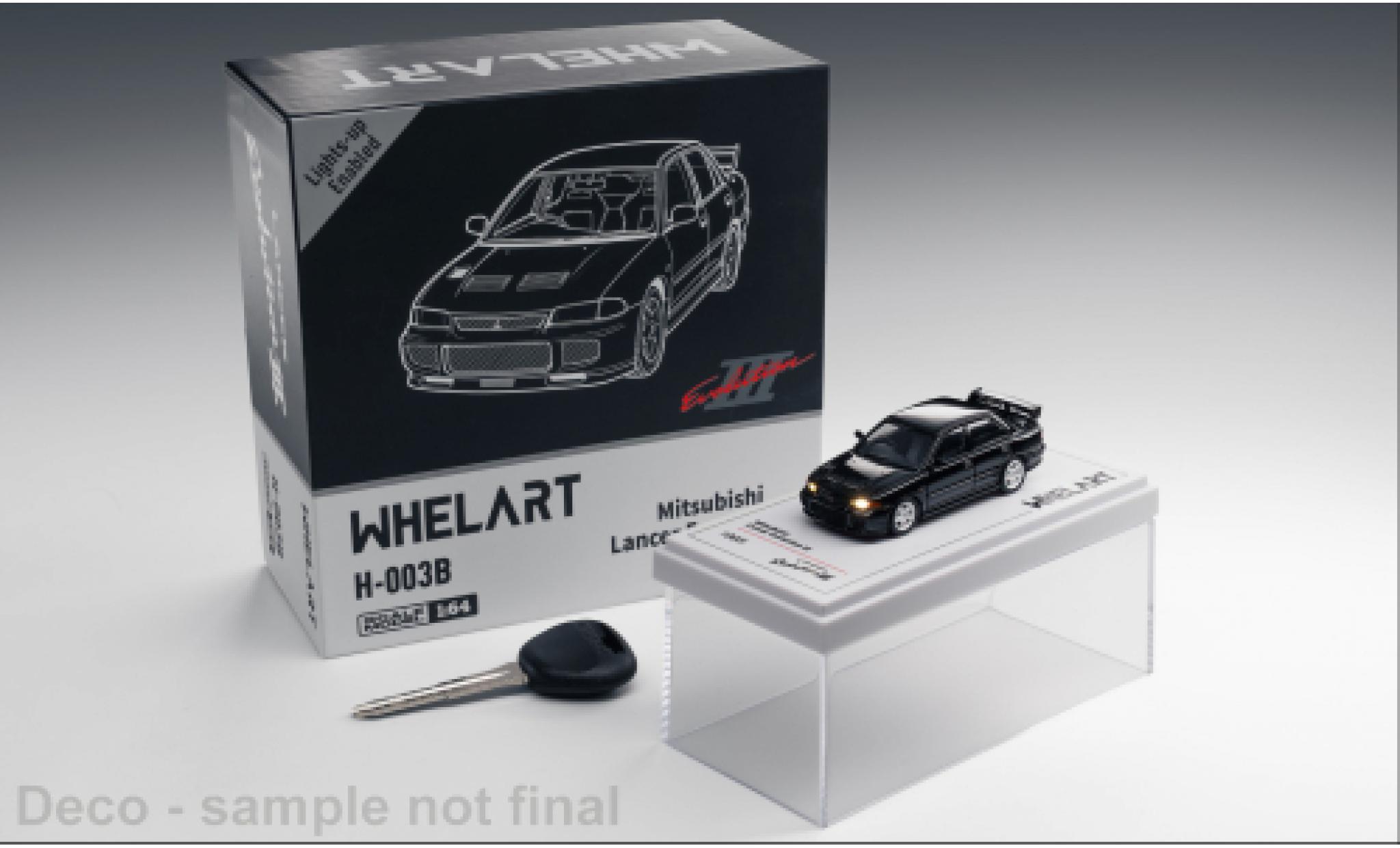 Mitsubishi Lancer 1/64 WhelArt Evolution III black 1:64 diecast model cars