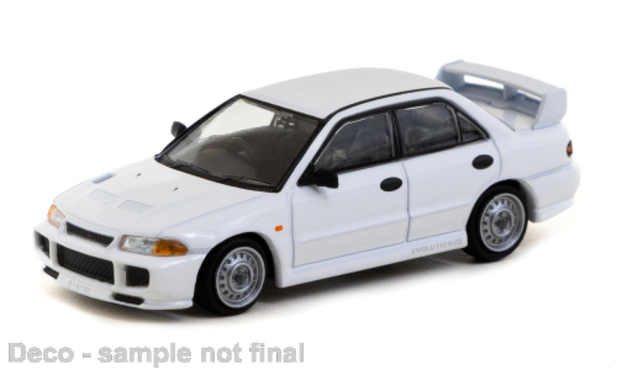 Mitsubishi Lancer 1/64 Tarmac Works RS EVO white 1:64 diecast model cars