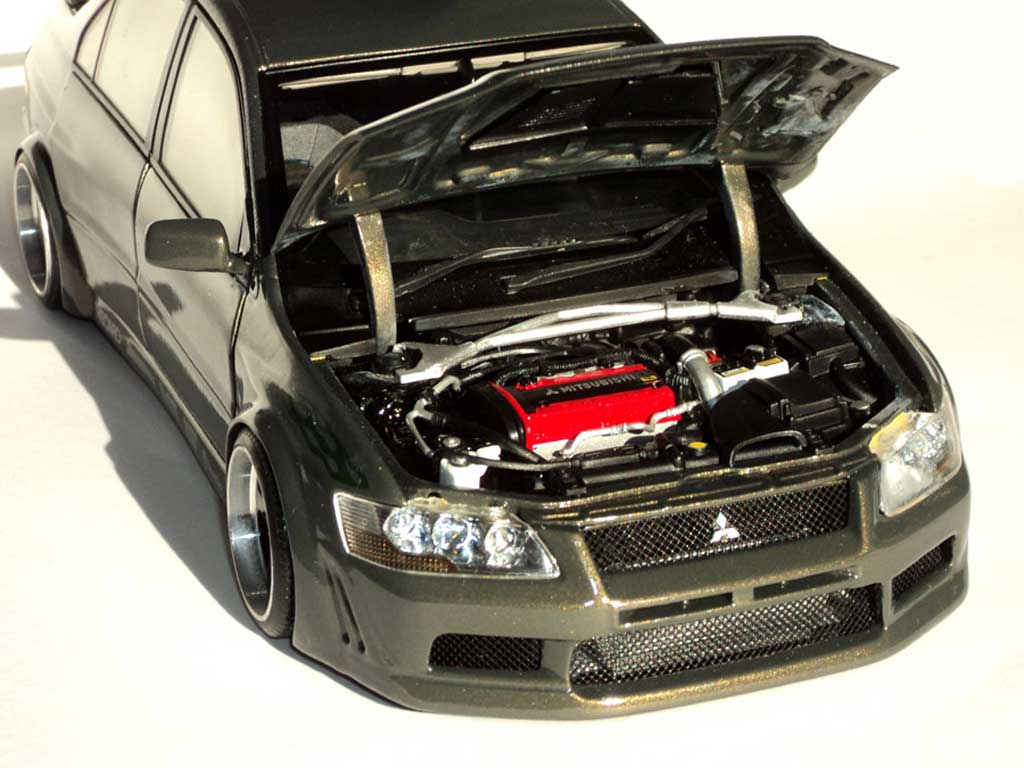 Mitsubishi Lancer Evolution VII kit carrosserie peinture dragons 1/18 Autoart