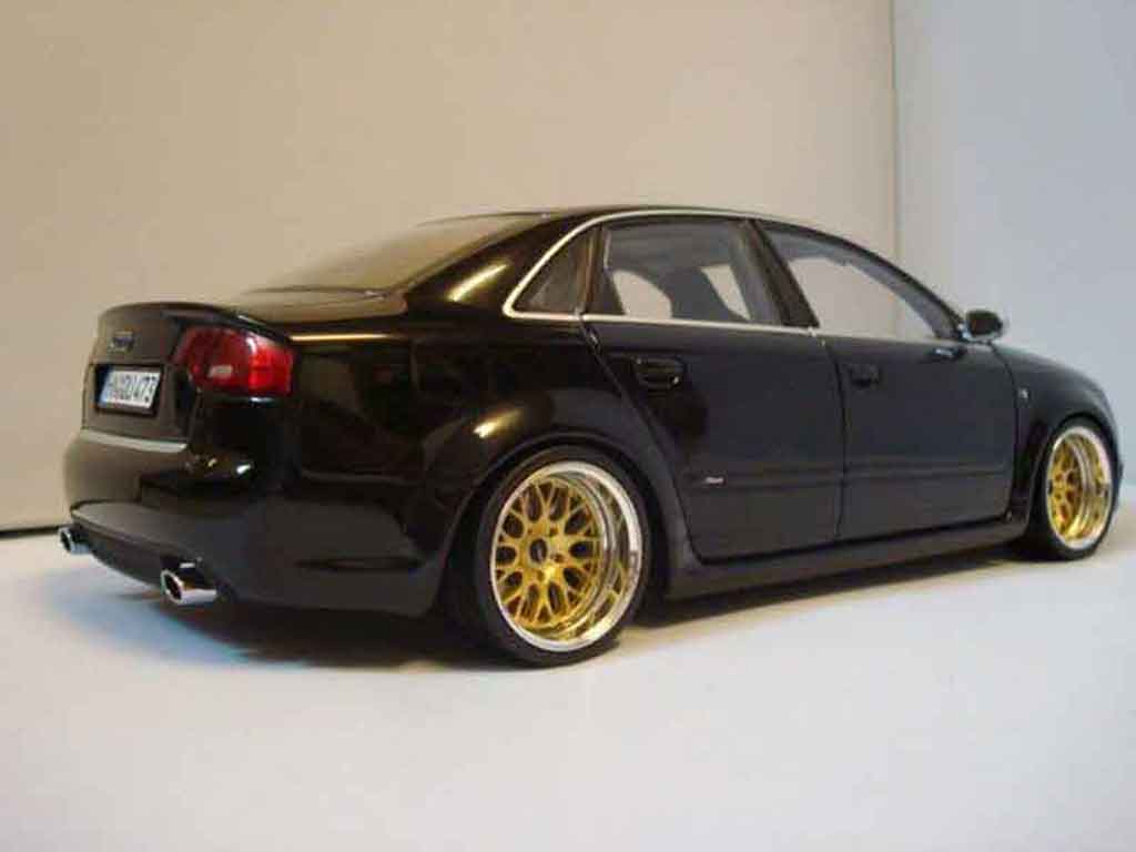 Audi RS4 berline black jantes bbs 1/18 Minichamps