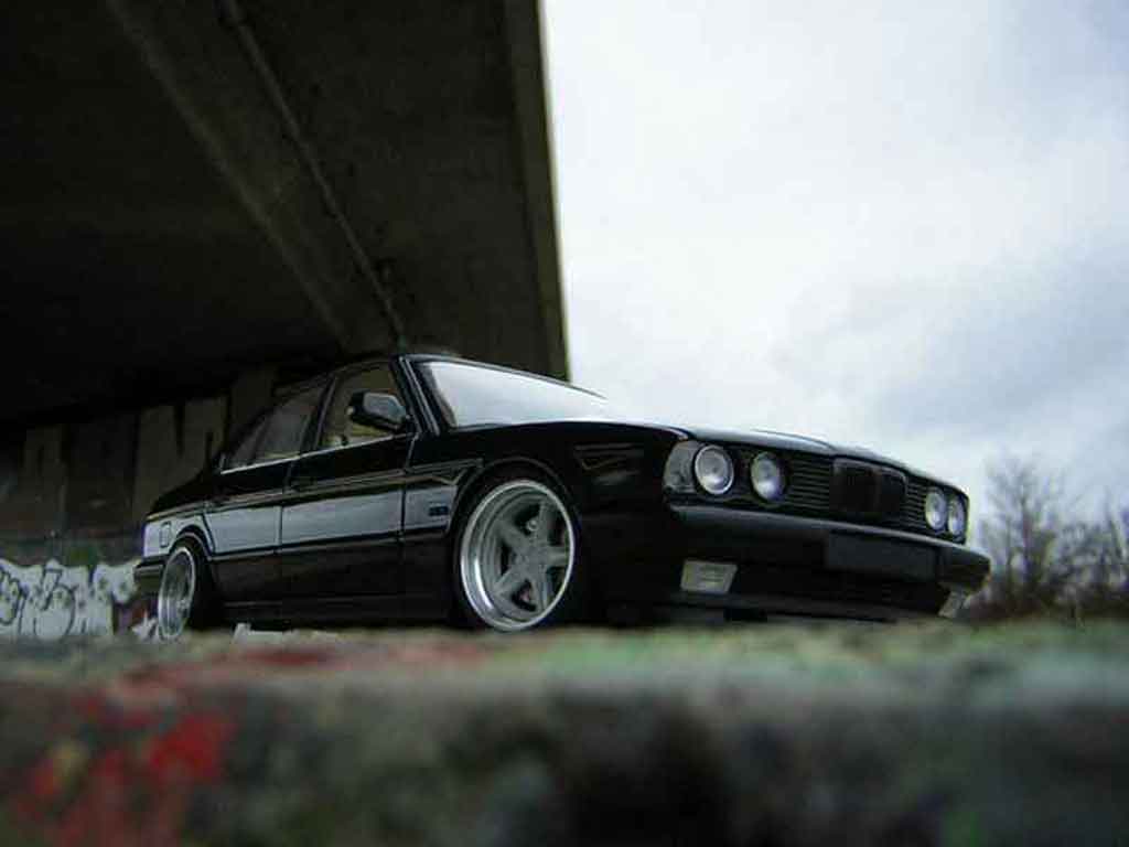 Bmw 535 1988 1/18 Minichamps 1988 i black jantes ac schnitzer diecast model cars