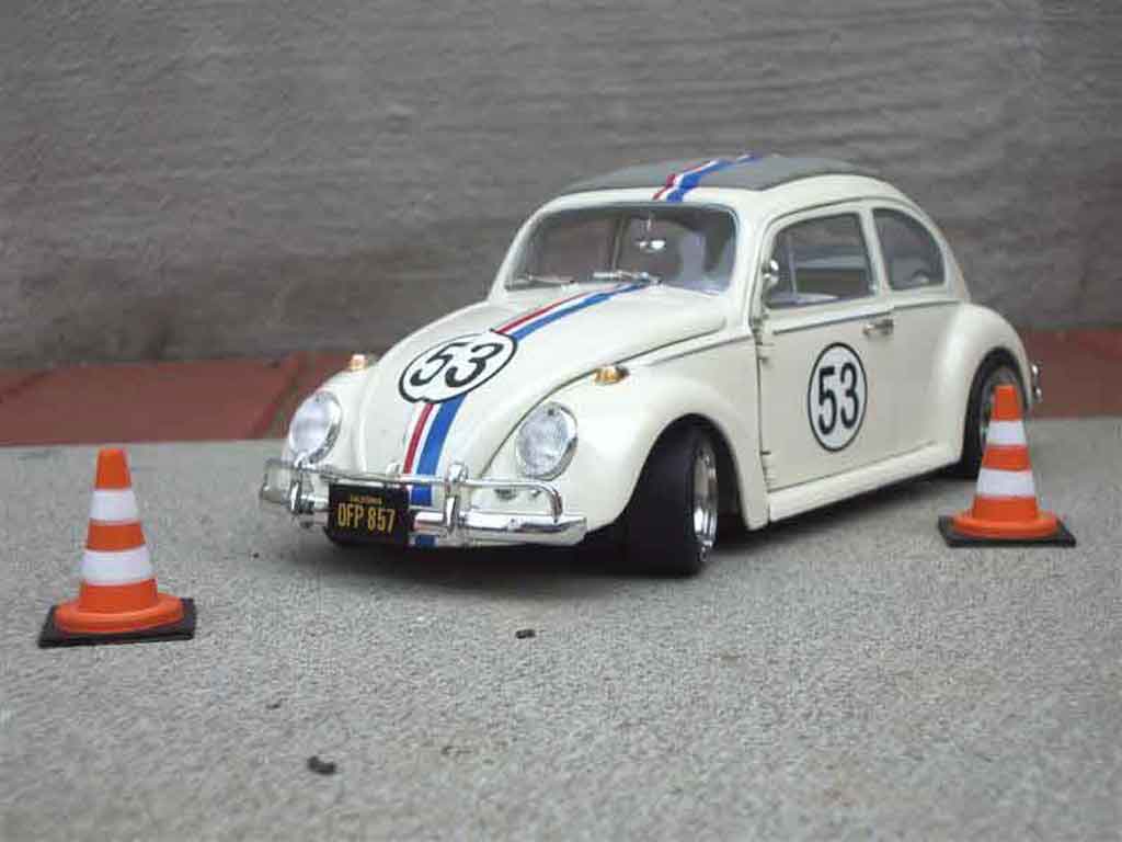 Volkswagen Kafer Herbie 1/18 Burago Herbie coccinelle diecast model cars