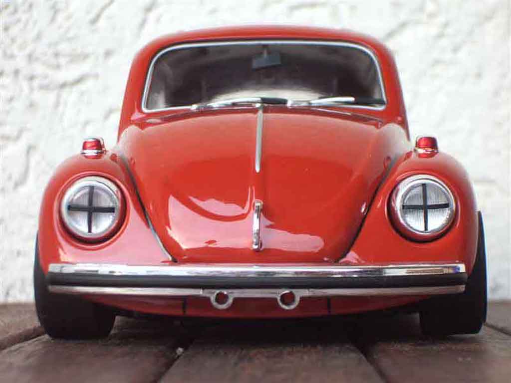 Volkswagen Kafer 1/18 Burago coccinelle red diecast model cars