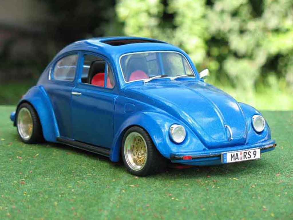 Volkswagen Kafer 1/18 Solido coxinelle blue jantes bbs diecast model cars