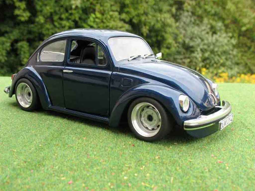 Volkswagen Kafer 1/18 Solido coxinelle blue foncee diecast model cars