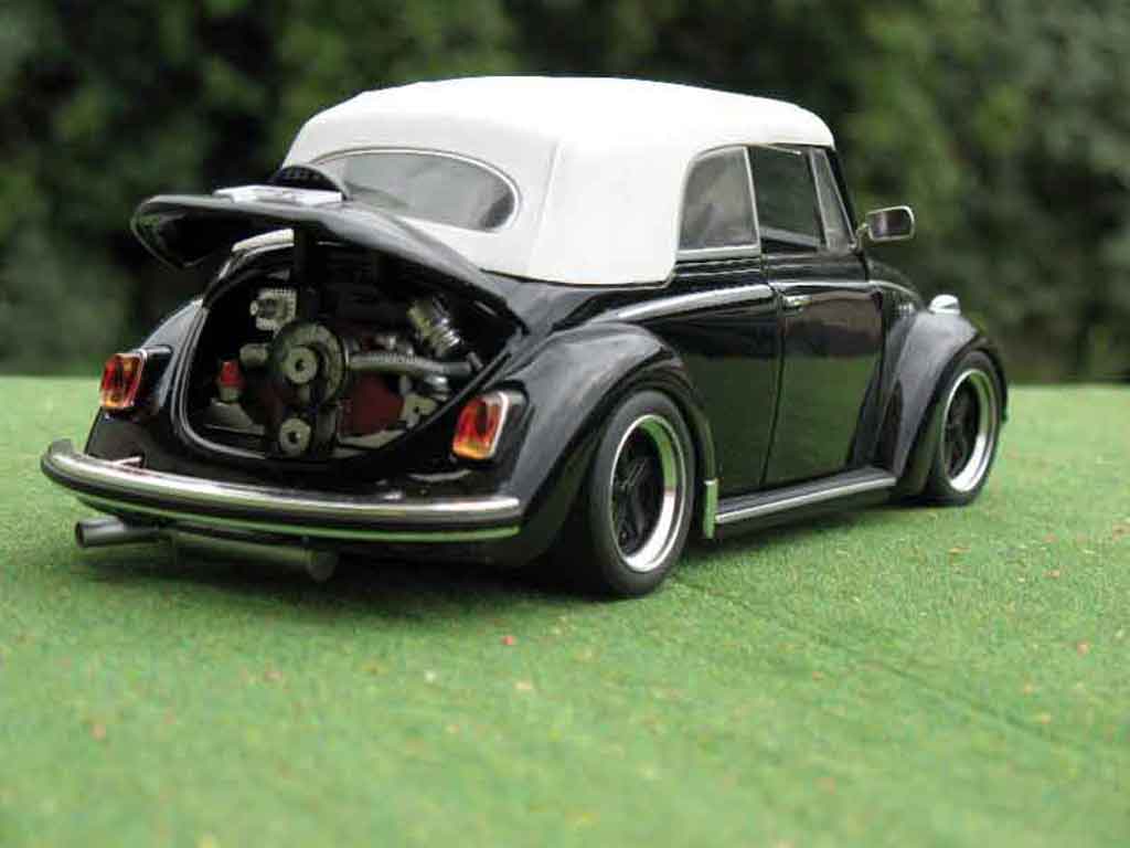 Volkswagen Kafer Base Coccinelle Cabriolet black jantes fuchs 1/18 Solido