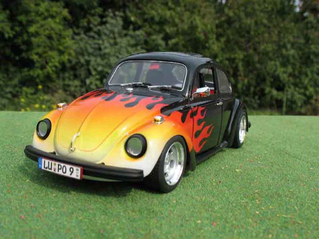 Volkswagen Kafer Base coxinelle noir flaming us 1/18 Solido
