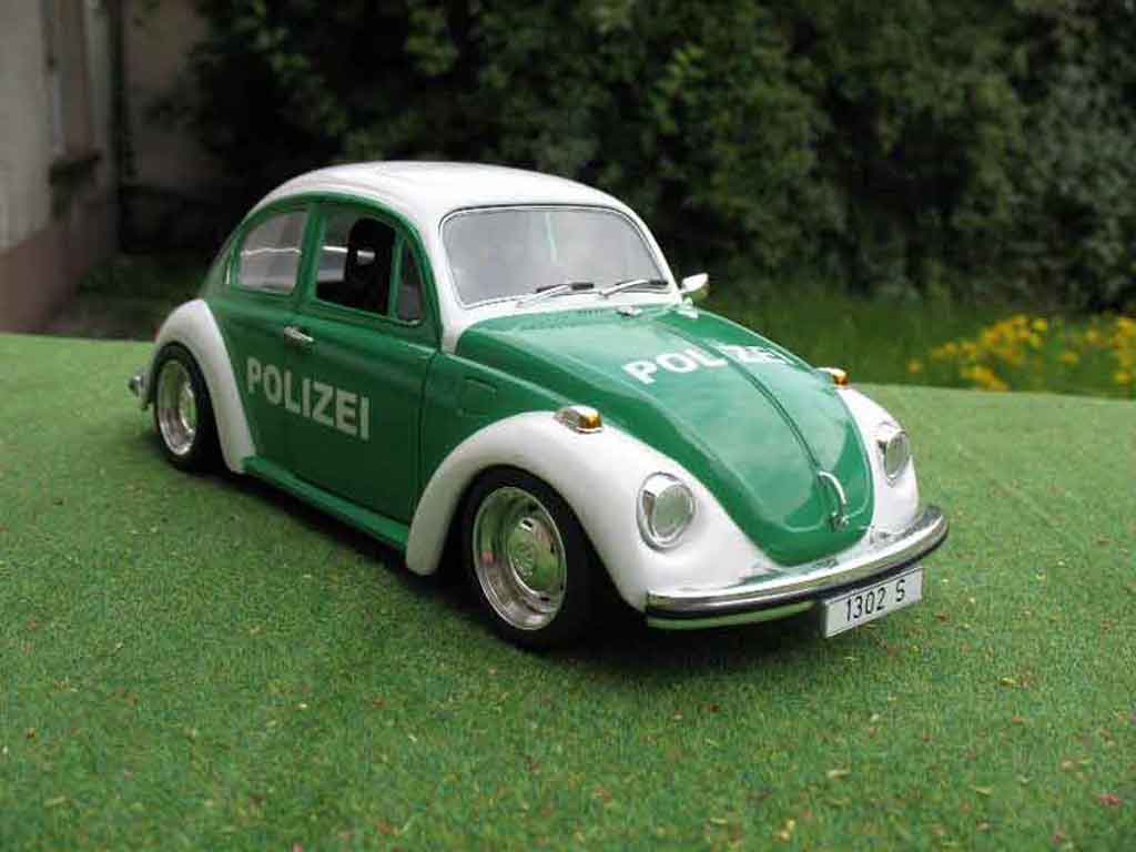 Volkswagen Kafer 1/18 Solido coxinelle polizei / police diecast model cars