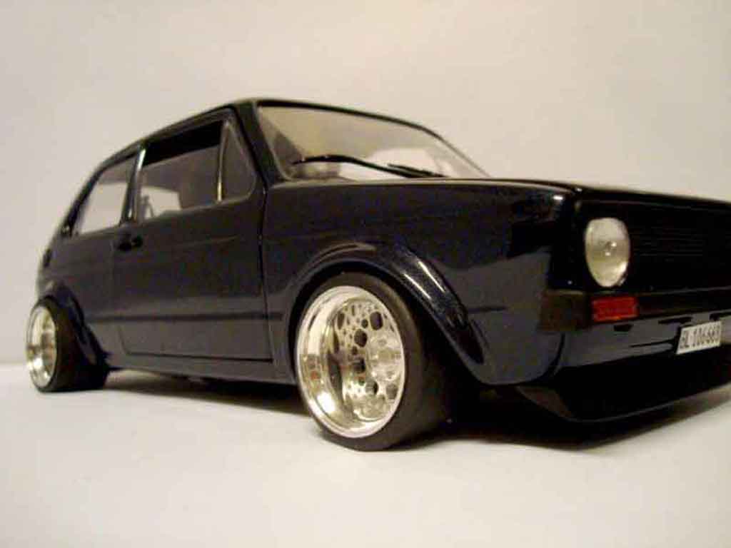 Volkswagen Golf 1 GTI 1/18 Solido German Look 1 GTI pneux flancs tendus diecast model cars