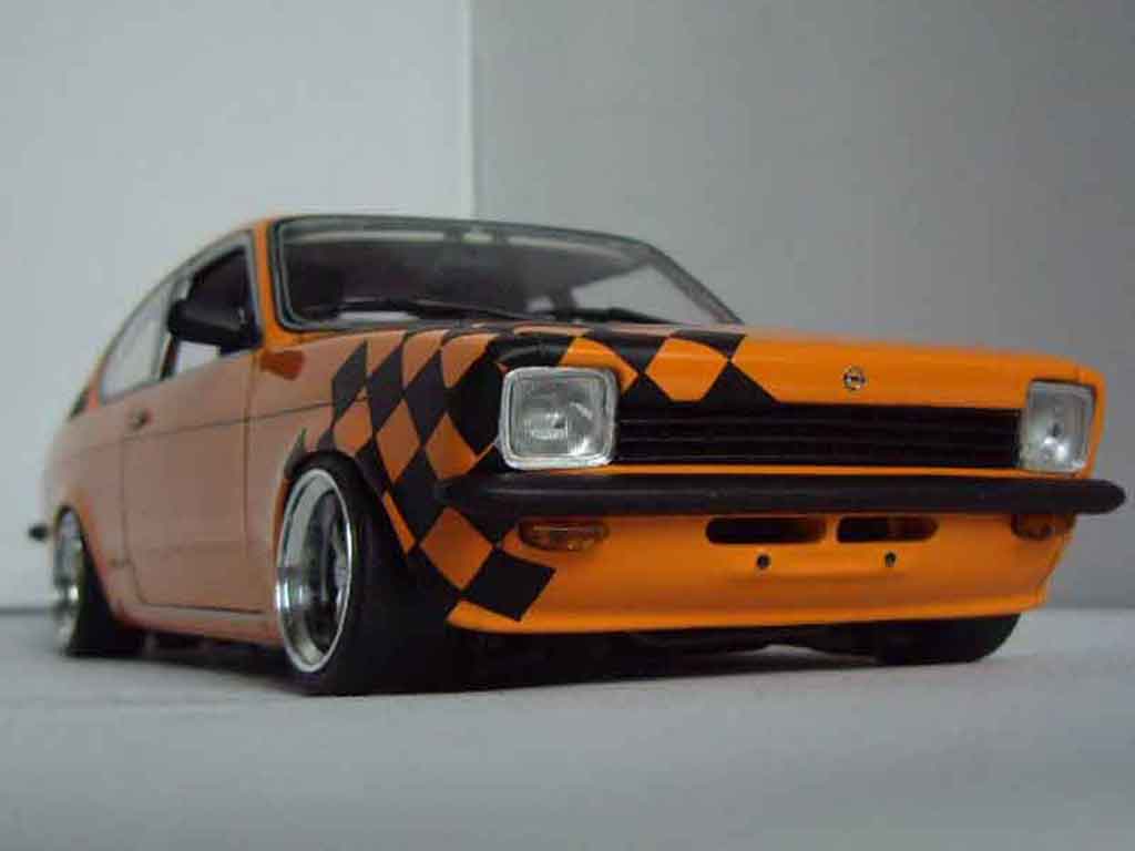 Opel Kadett coupe 1/18 Minichamps coupe sr 1976 orange diecast model cars