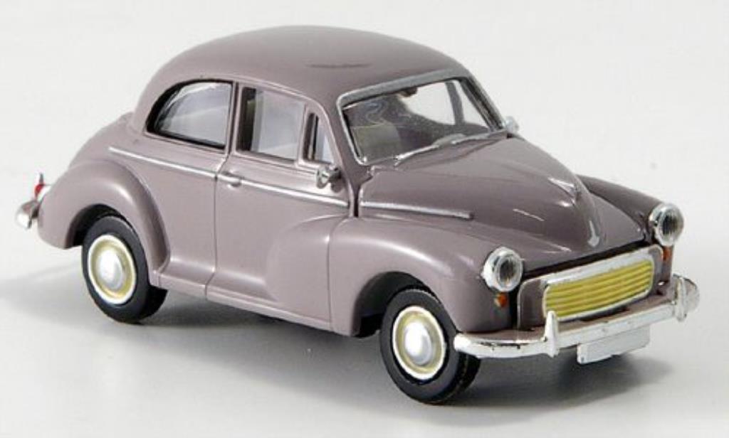 Morris Minor 1/87 Brekina grey diecast model cars