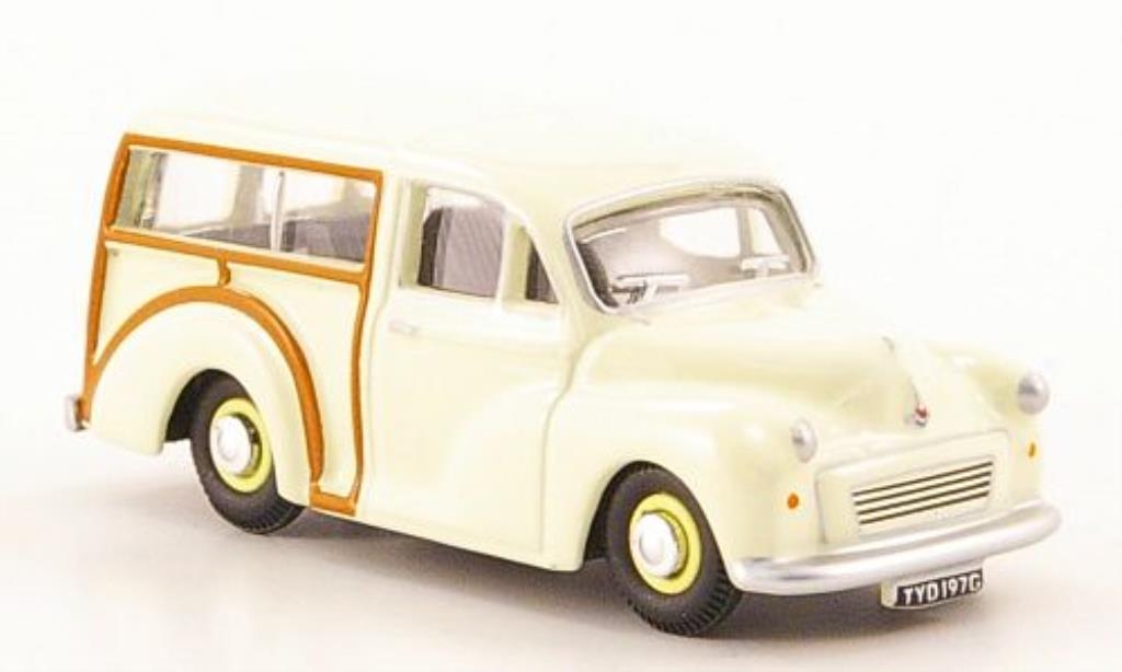 Morris Minor 1/76 Oxford Traveller white diecast model cars