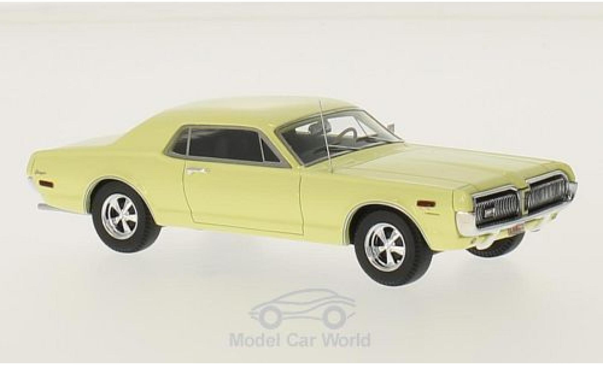 Mercury Cougar 1/43 Motorhead yellow 1968 diecast model cars