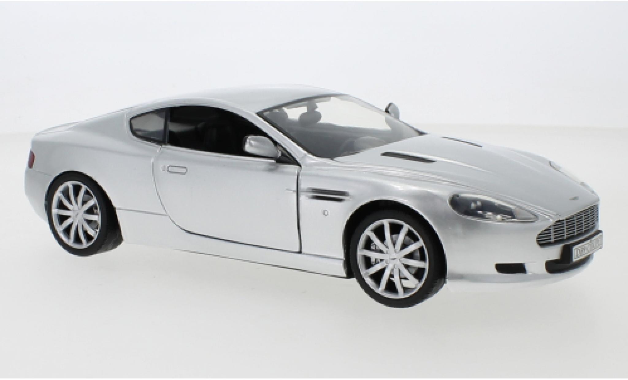 Aston Martin DB9 1/18 Motormax silver 1:18 diecast model cars