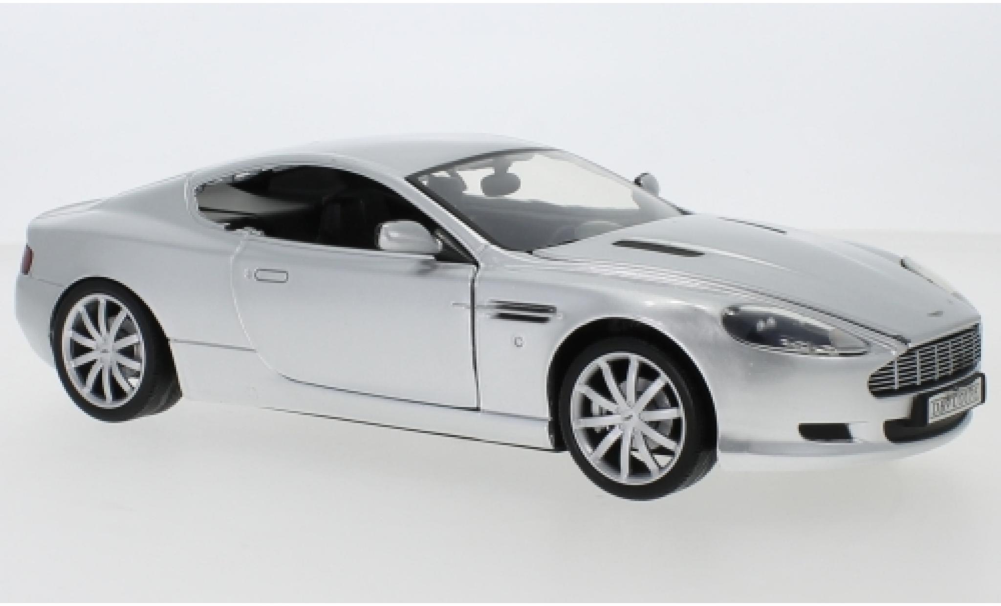 Aston Martin DB9 1/24 Motormax grey diecast model cars