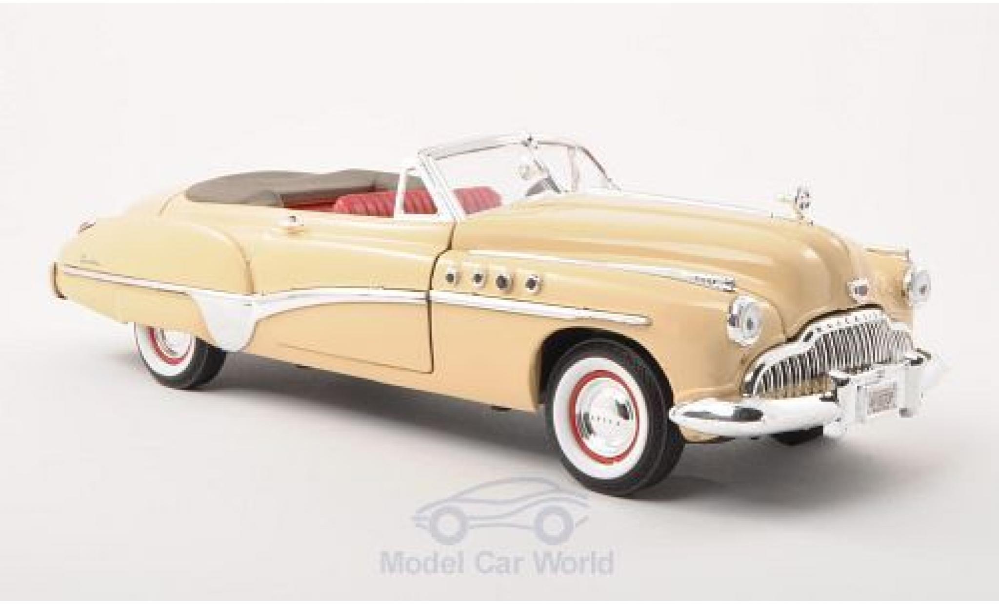 Buick Roadmaster 1/18 Motormax Convertible beige 1949 diecast model cars