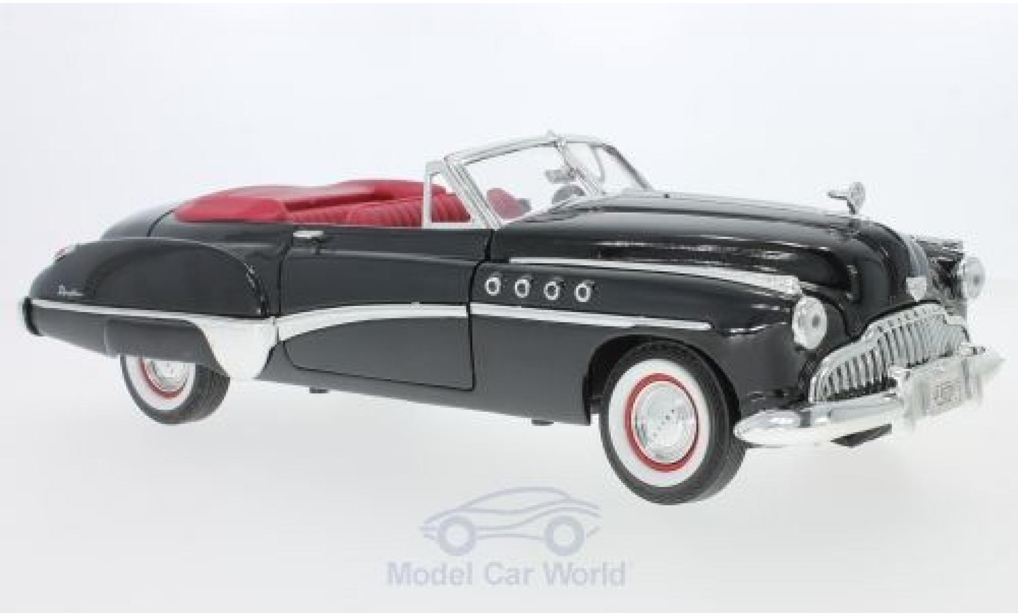 Buick Roadmaster 1/18 Motormax Convertible black/red 1949 diecast model cars