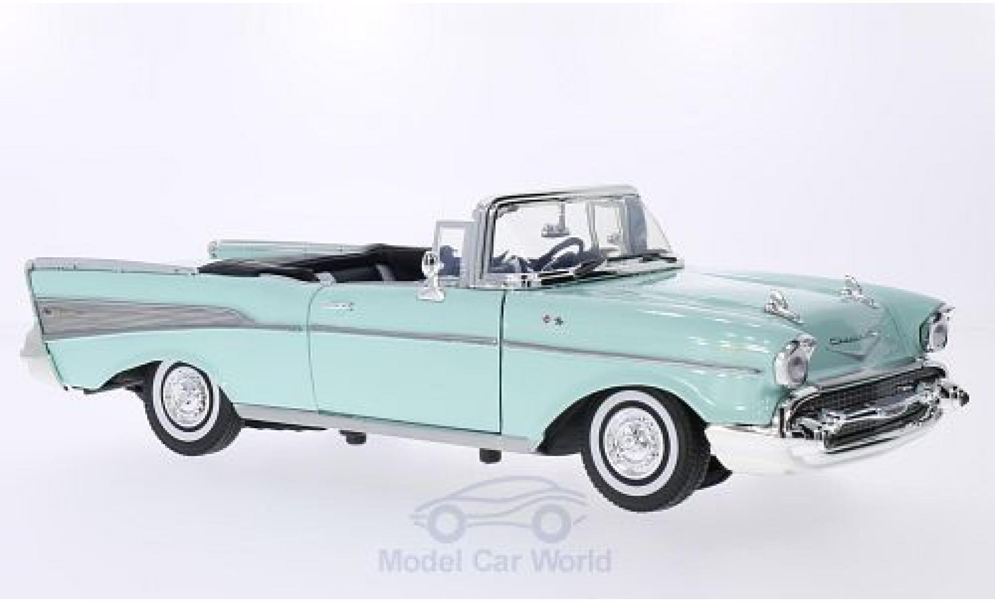 Chevrolet Bel Air 1957 1/18 Motormax Convertible green 1957 diecast model cars