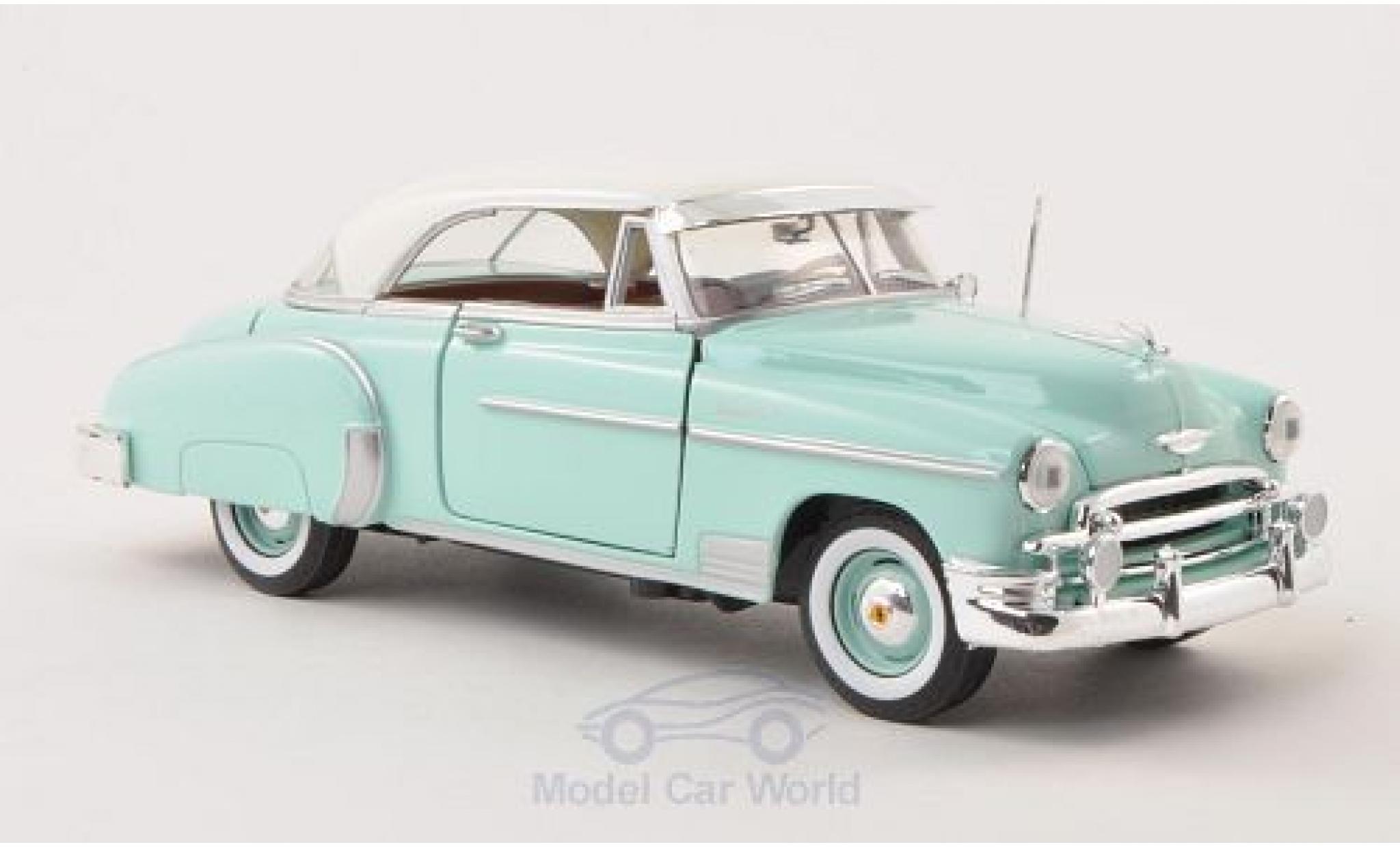 Chevrolet Bel Air 1/24 Motormax Hardtop t&uuml;rkis/white 1950 diecast model cars