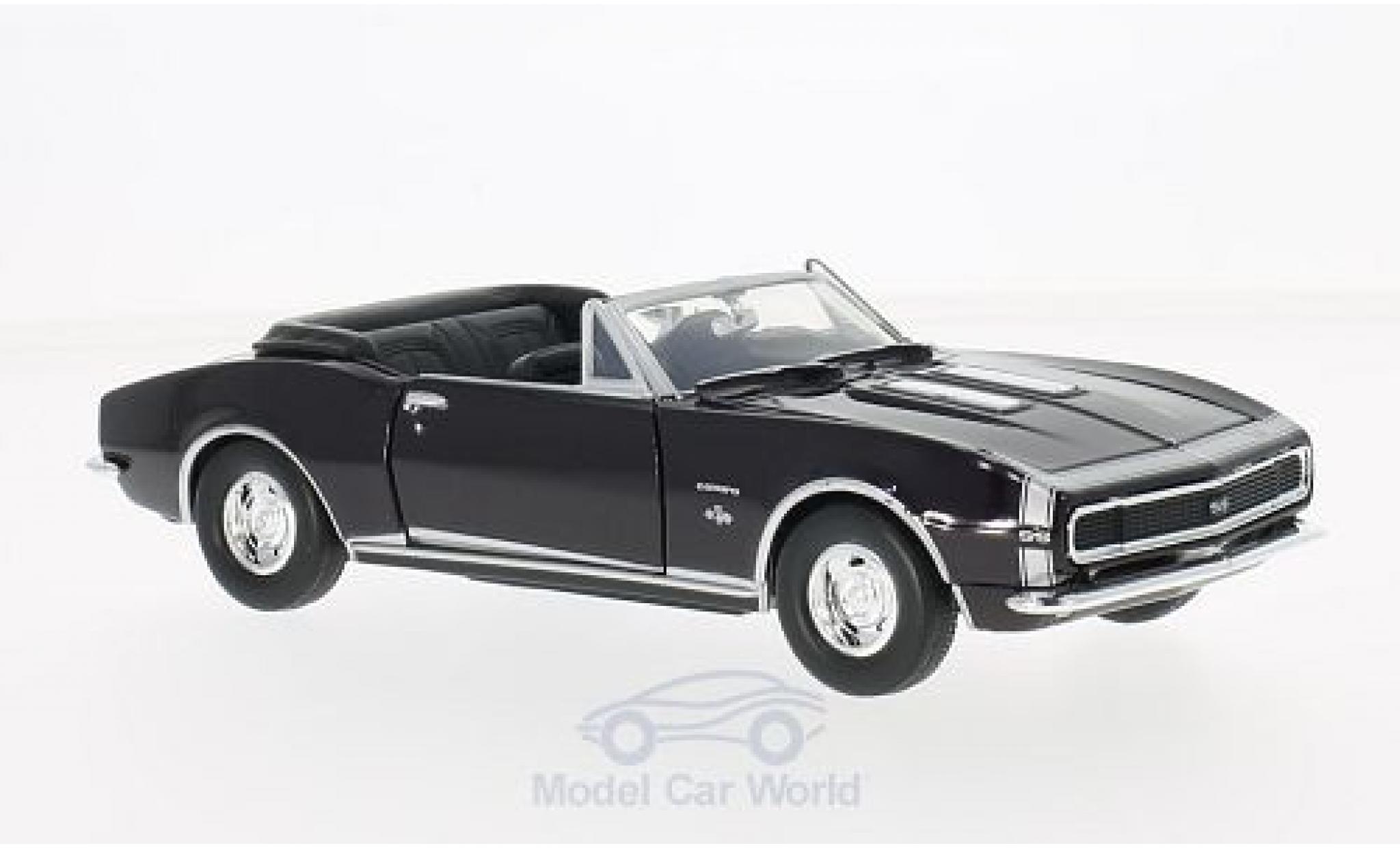 Chevrolet Camaro 1/24 Motormax SS Convertible purple 1967 ohne Vitrine diecast model cars